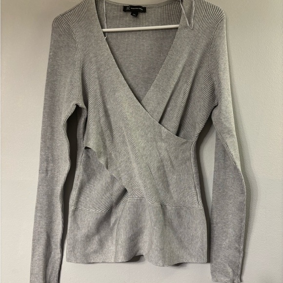 INC International Concepts Gray Long Sleeve Top - Picture 1 of 5